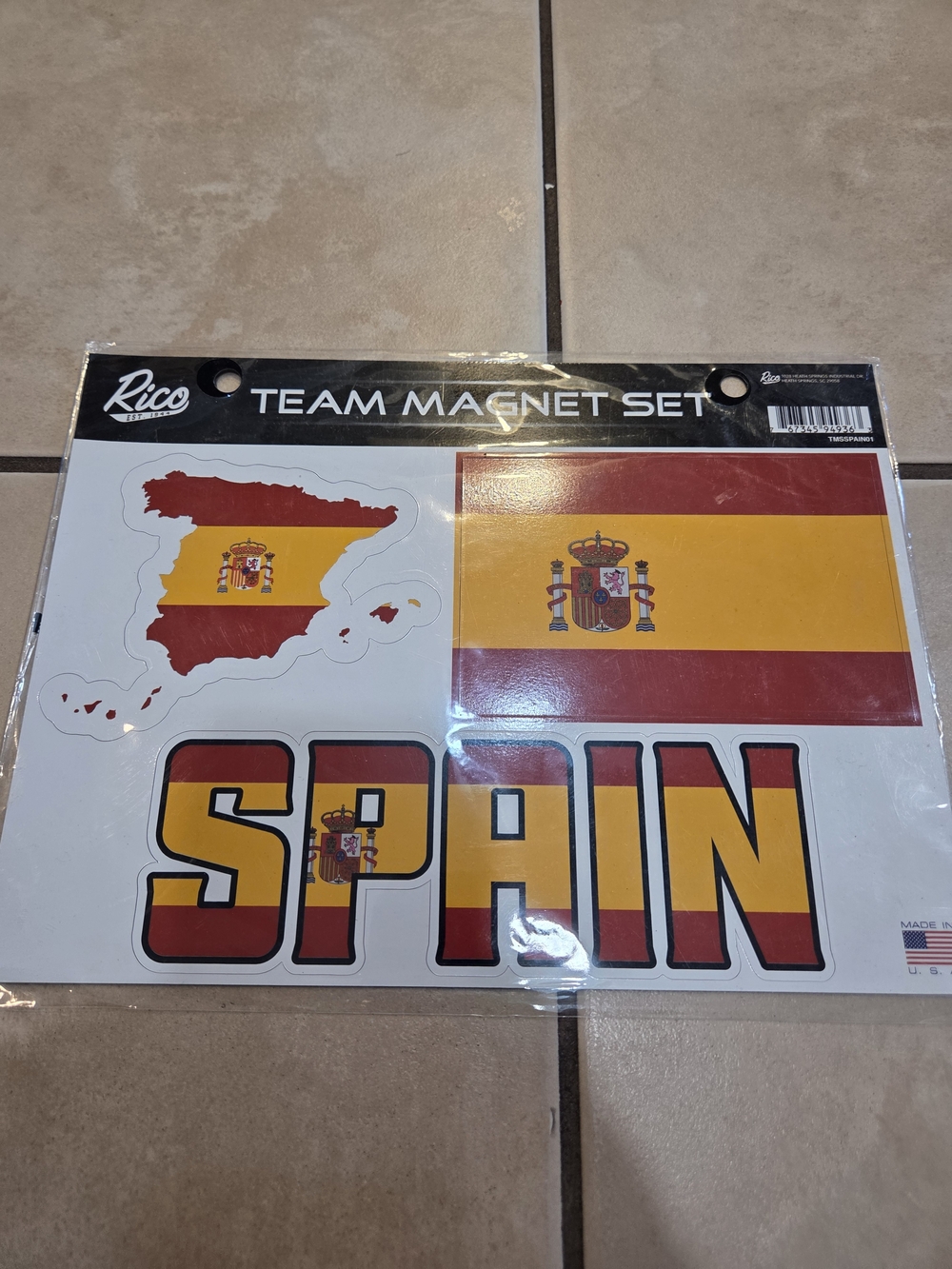 Rico Spain Team Magnet Set - Red and Yellow